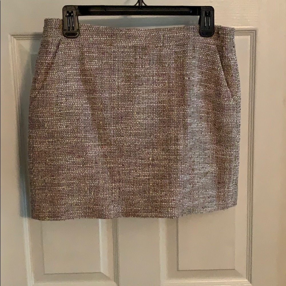 J. Crew mini multicolor tweed skirt size 6